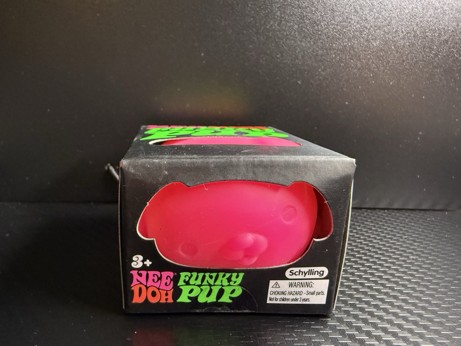 NeeDoh Funky Pup Red/Pink Squeeze Toy Squish