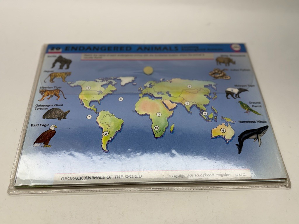 Geosafari Animals of the World Learning Cards EI-8712 Complete NICE