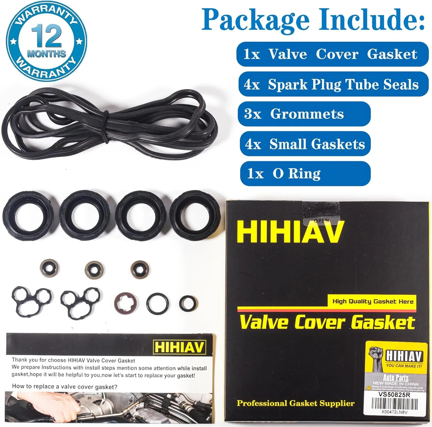 VS50825R for Toyota Camry 2.5 Valve Cover Gasket,RAV4 Lexus ES300h NX300h Scion