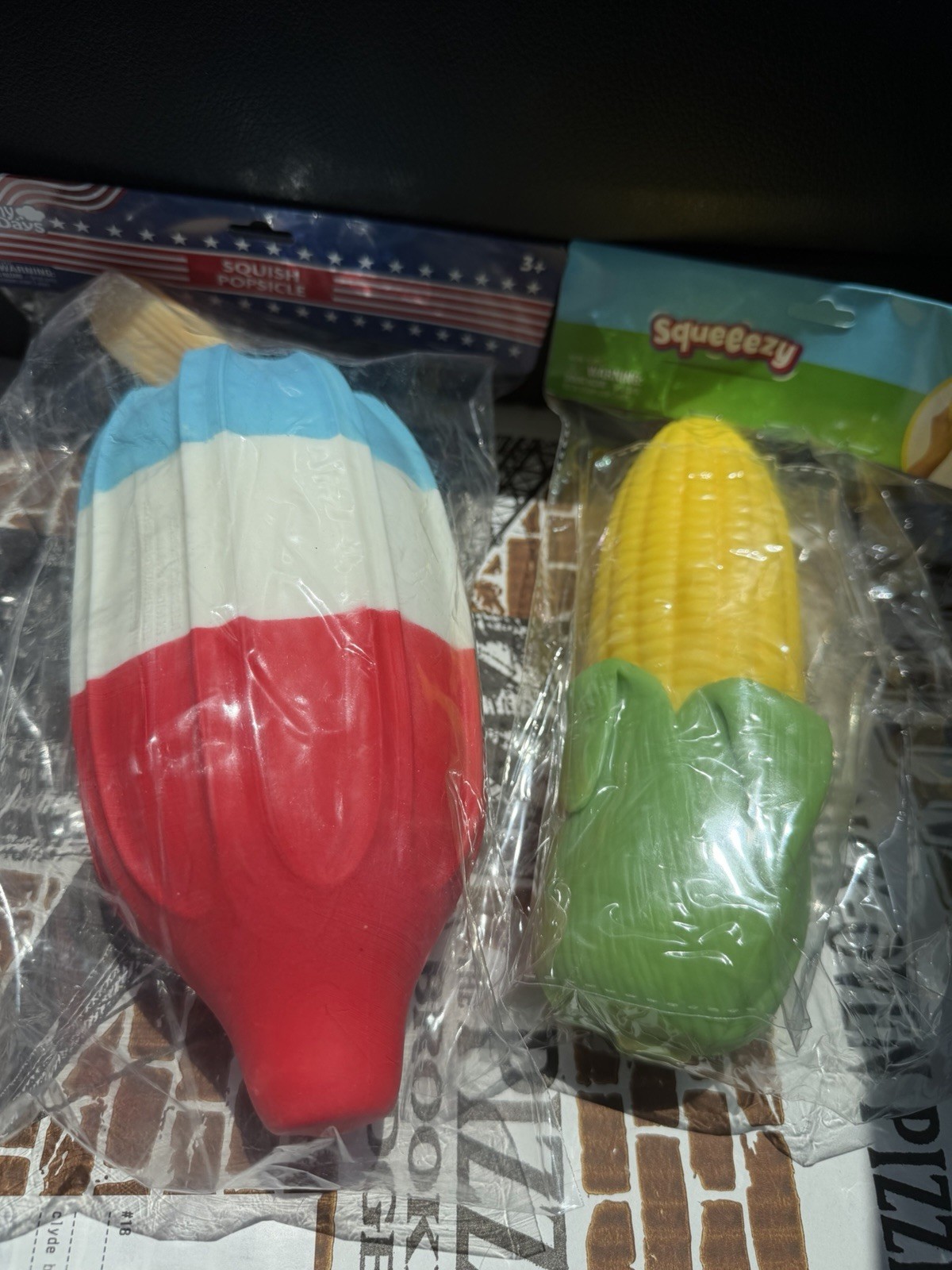 Sunny Days Squish Popsicle Rocket Pop Squeeze Toy Blue Red White 1 per order