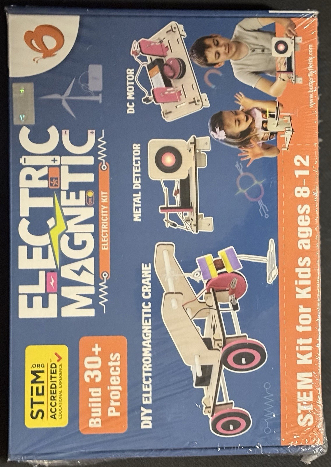 Butterfly Edufields 30 Project STEM Kit • Ages 8-12 • Electricity & Magnetism