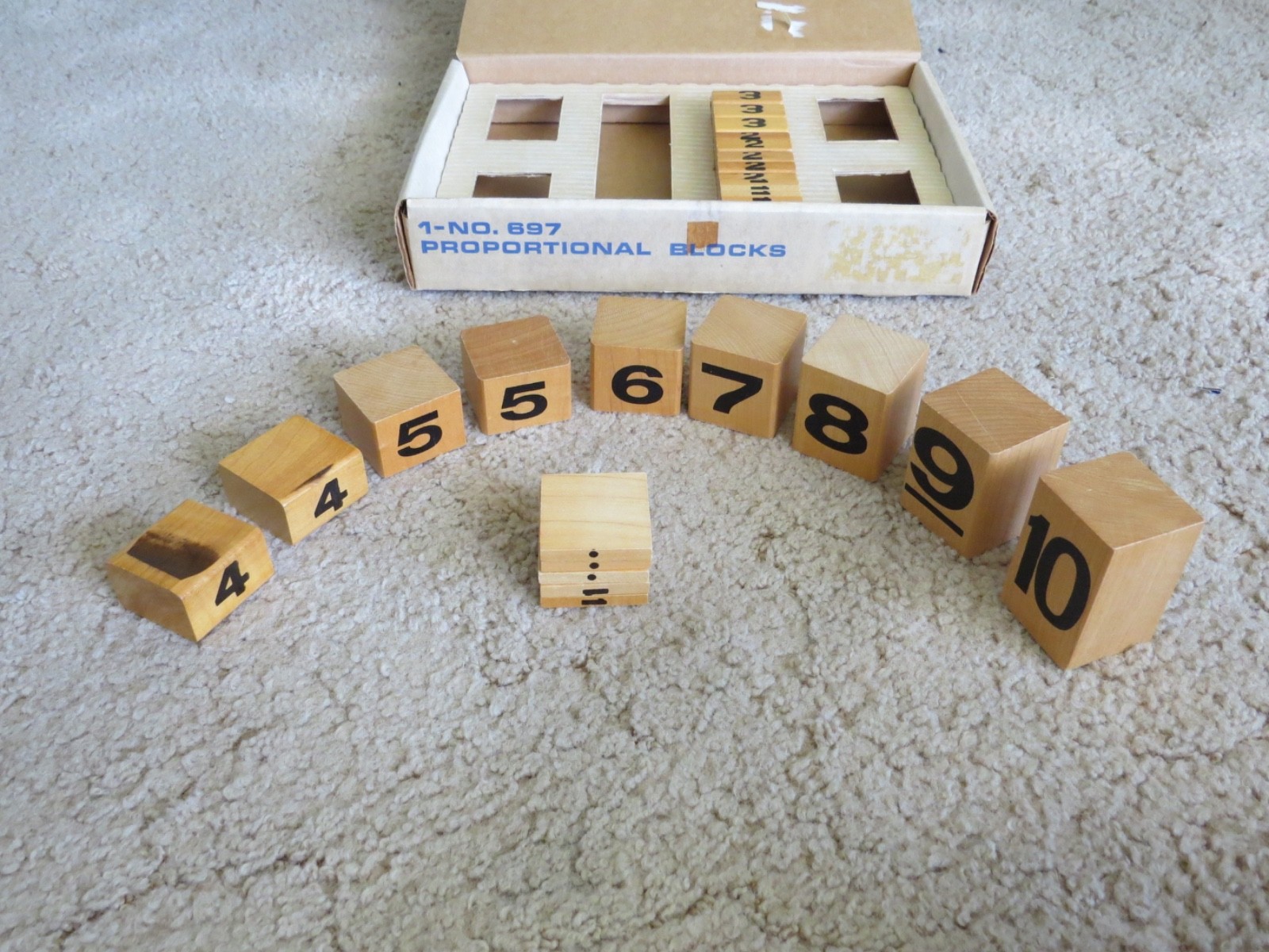 🔴 Playskool Proportional Blocks 697 Math Number Counting Lot Learning Resources