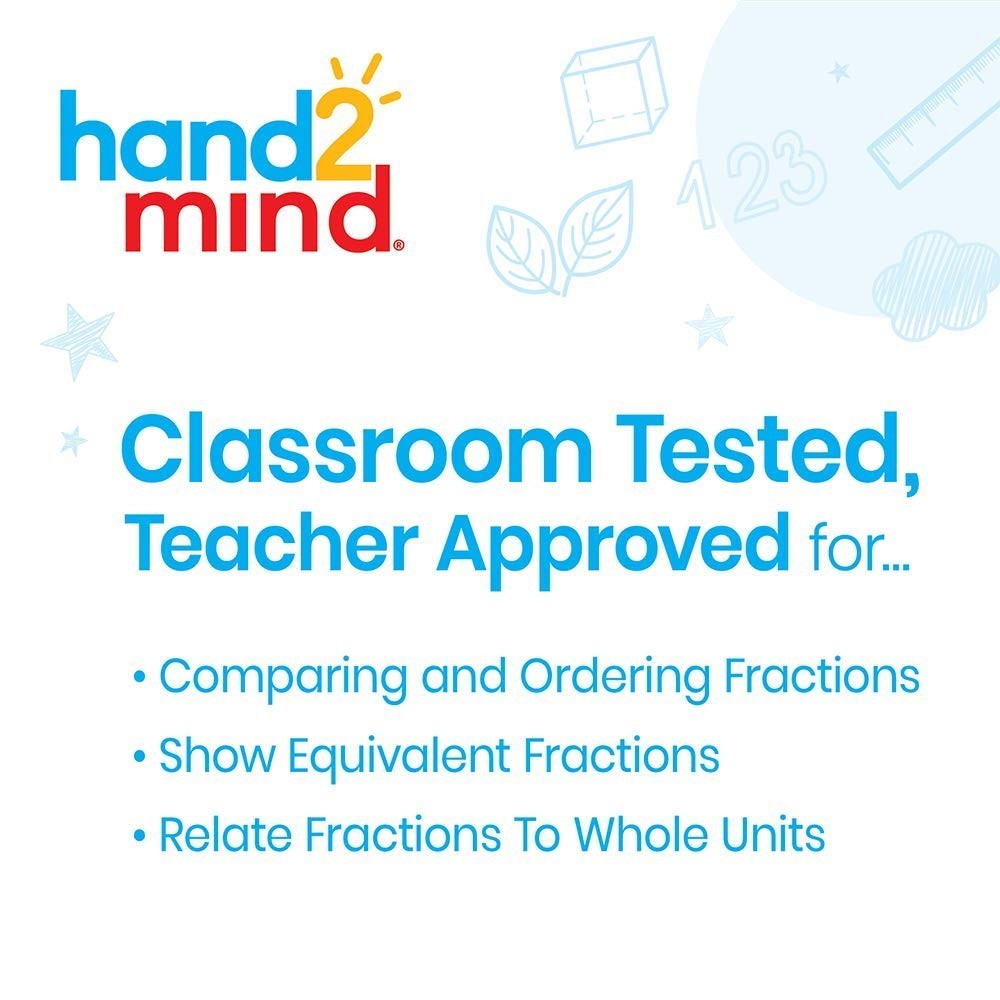 Durable Plastic Fraction Tiles for Hands-On Learning – Montessori 4th Grade Set