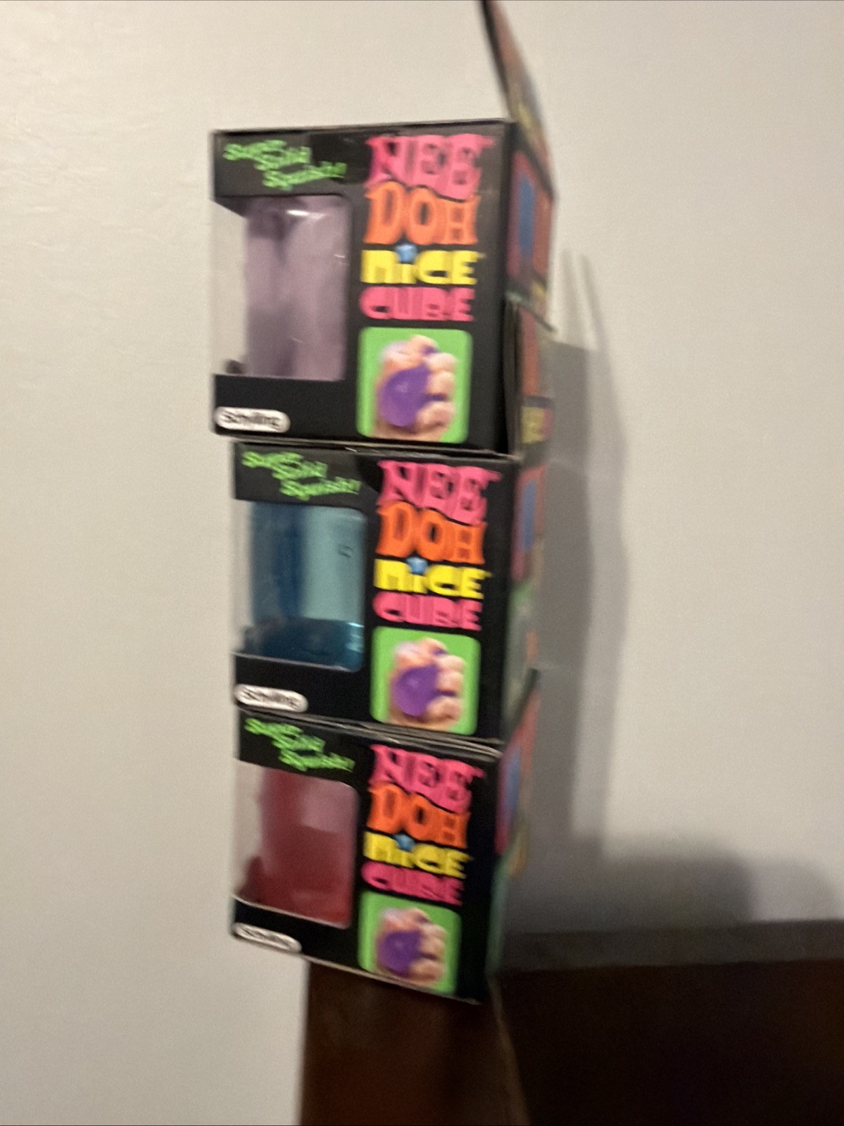 3 PACK AUTHENTIC- Nee Doh Nice Cube – Blue Purple Pink – Brand New