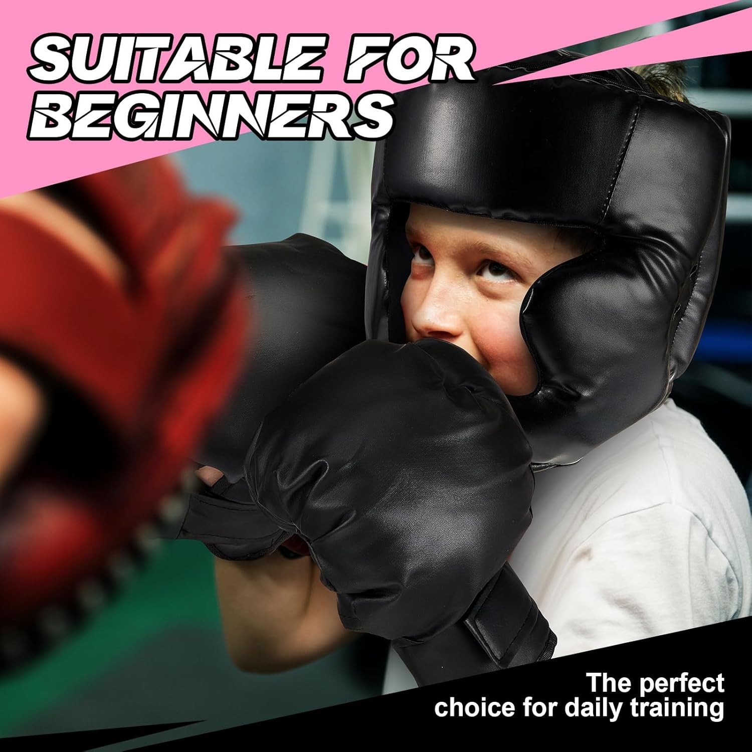 Kanayu 12 Pcs Kids Boxing Equipment Set for Beginners Ages 6-18 Years Includi…