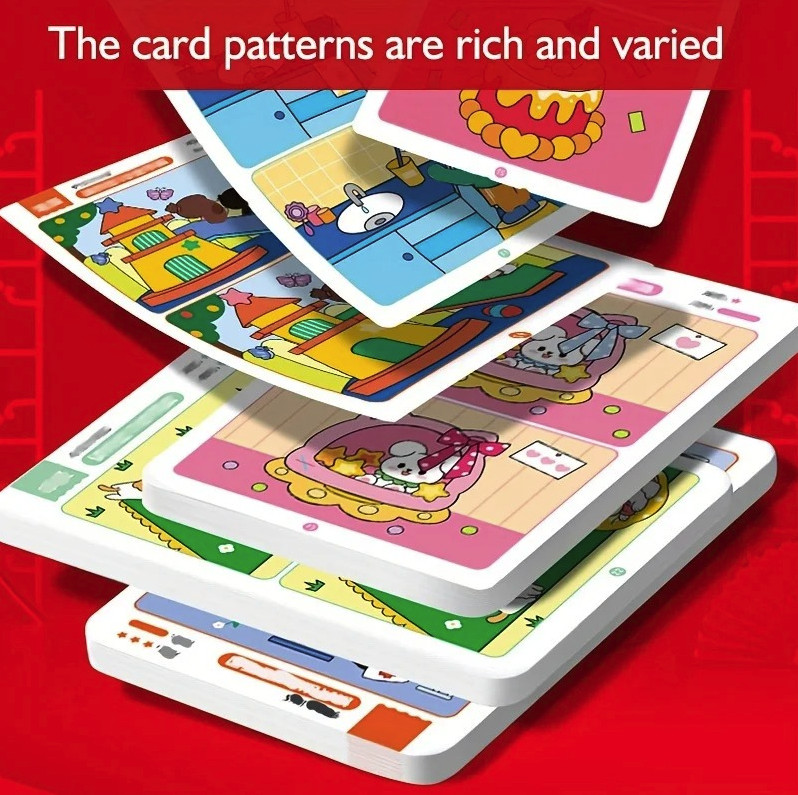 1PC Educational Fault Finding Game: Reusable Wiping Paper Focus Trainer – NEW