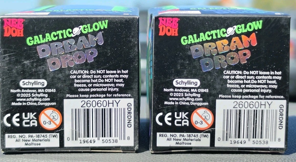 NEEDOH Galactic Glow Dream Drop Lot (2) ~ Blue & Green 💥RARE **NIB