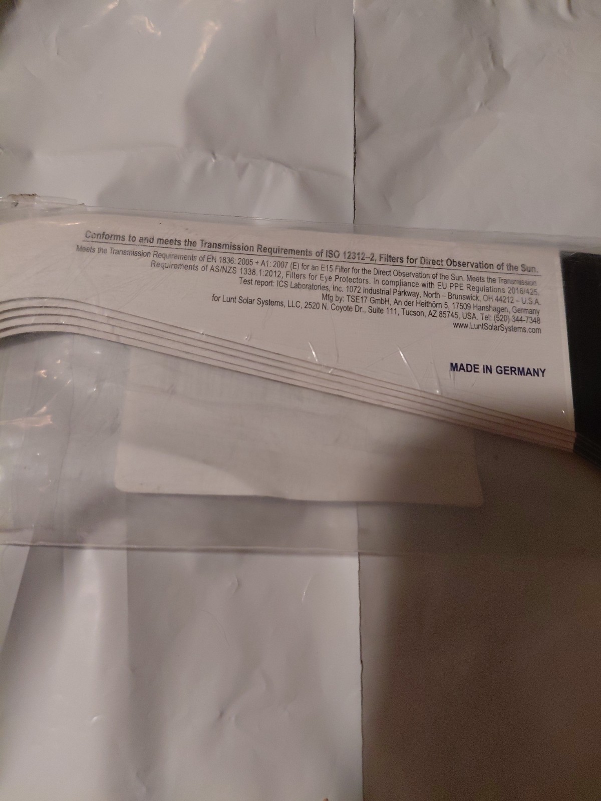 LUNT SOLAR SYSTEMS 5 Pack Eclipse Glasses, NASA Approved 2024, Trusted for Solar