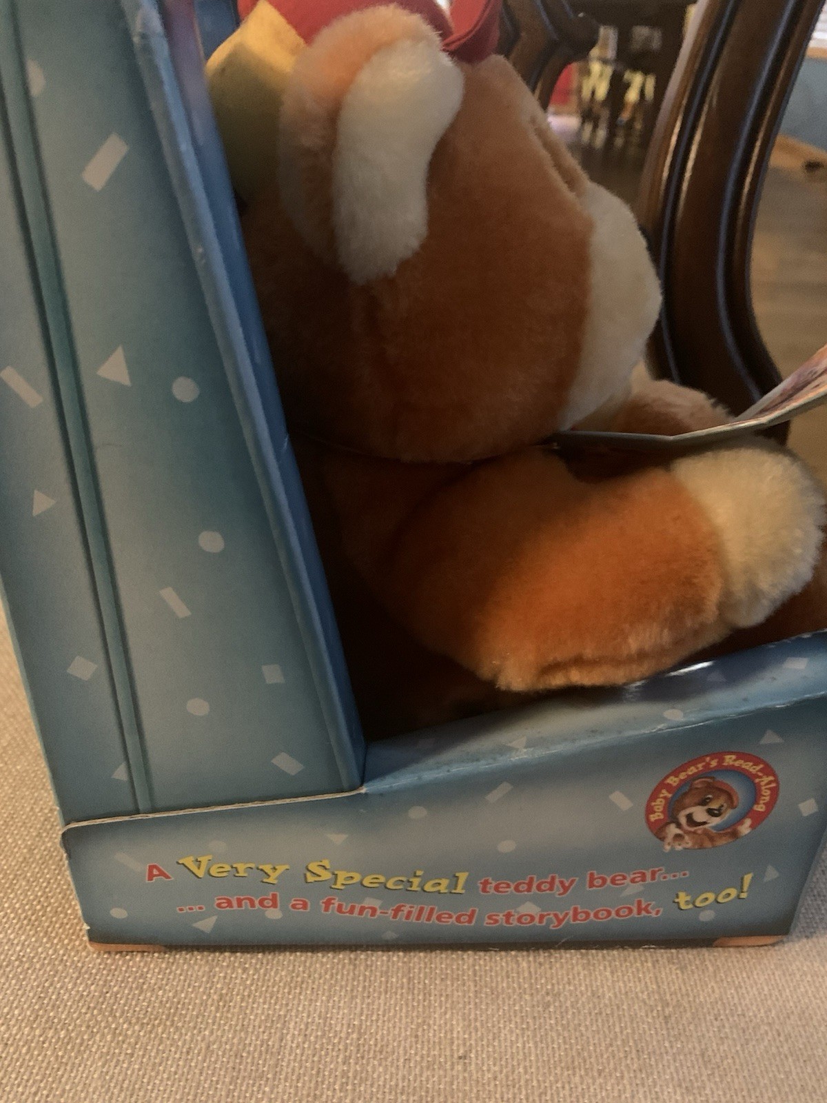 Baby Bears Read Along Goldilocks and the Three Bears Book Chair Teddy Bear Vtg