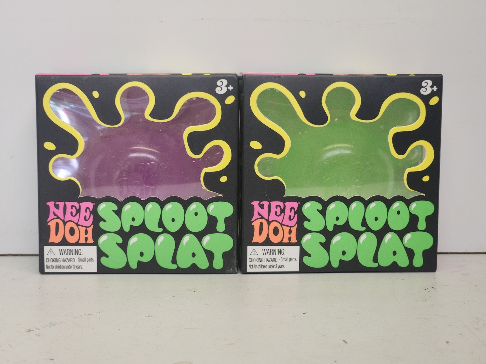 NeeDoh Sploot Splat All Three Colors Green & Pink Lot Of 2 (FREE SHIPPING)
