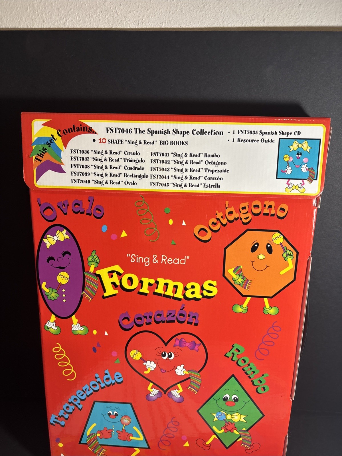 Frog Street Press 10 Spanish Espanol Sing & Read Shapes Formas Big Books No CD