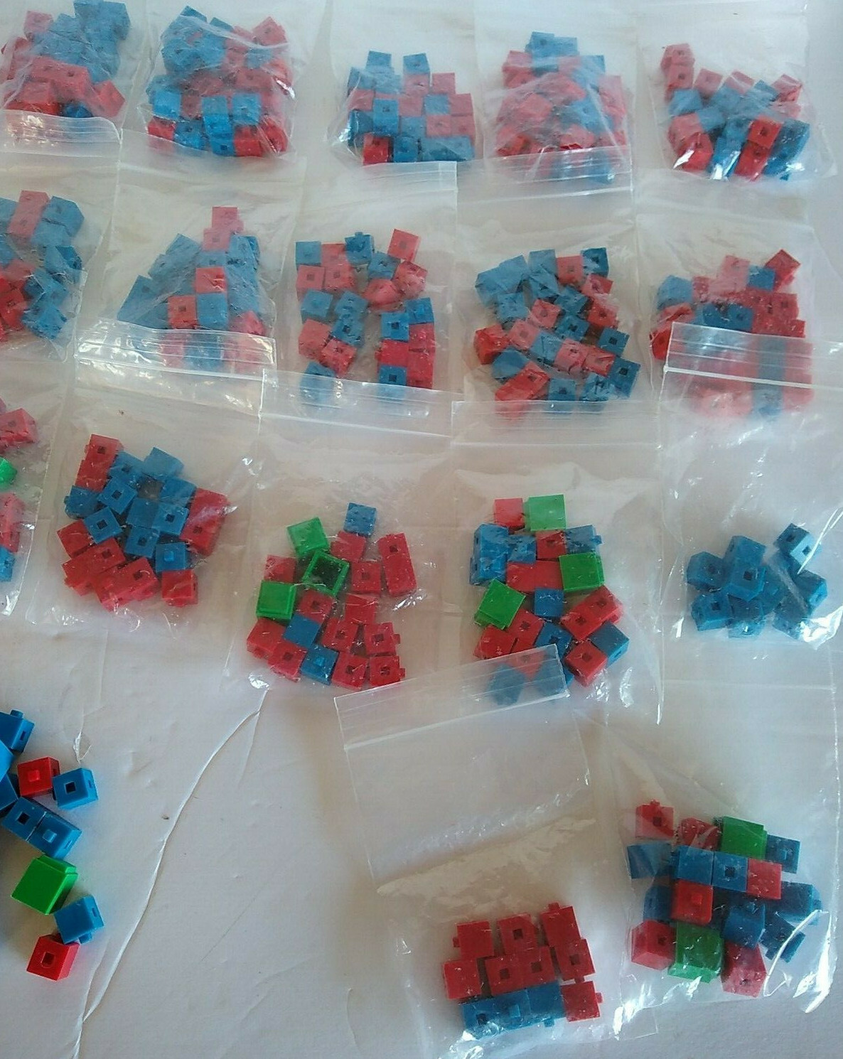 Vintage Cube-O-Gram Set Blocks Manipulative To Teach Basic Math Skills