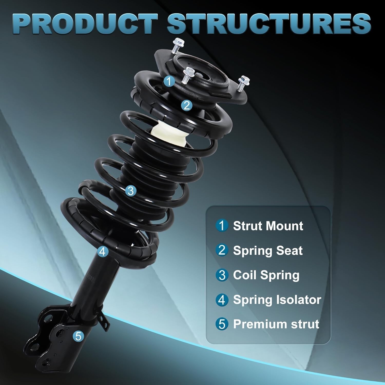 Front Struts Rear Shocks Compatible For 1993-02 Toyota Corolla Chevrolet Prizm