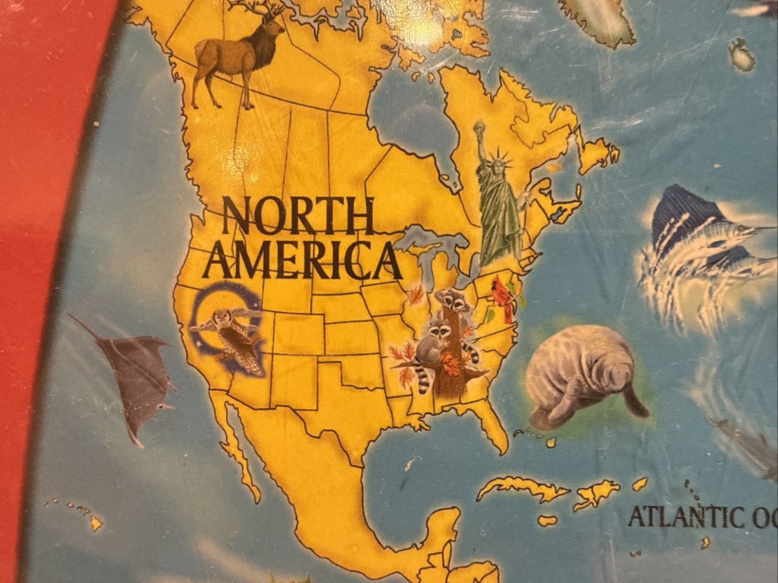 Melissa & Doug World Map #446 33 Jumbo Pcs Jigsaw Floor Puzzle Kids Ages 6+ NEW