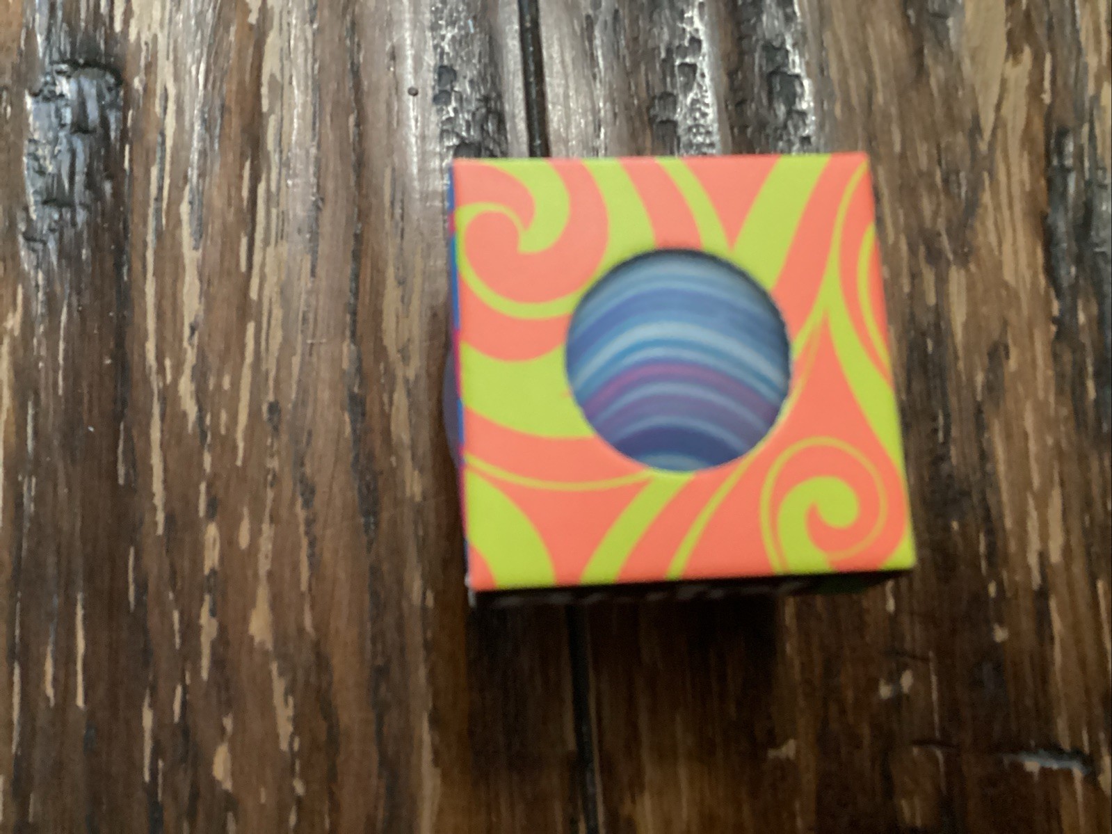 Needoh Teenie Single – Sensory Squeeze Toy – Mini Groovy Glob – Swirl