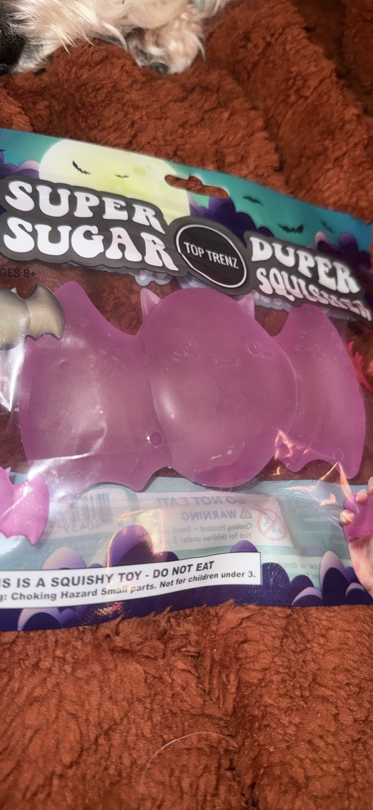 Top Trenz Purple Bat Halloween Squishy
