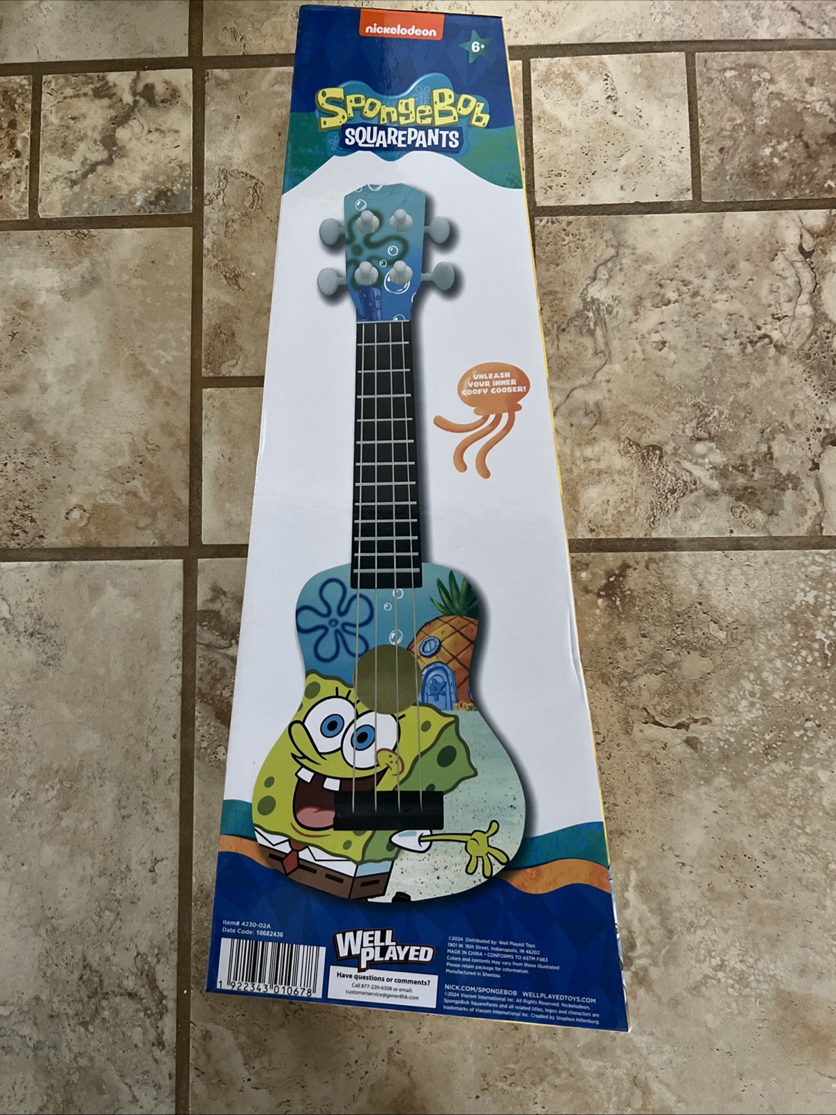 SpongeBob SquarePants Ukulele (Nickelodeon, 2024) (New in Box) (Ages 6+)