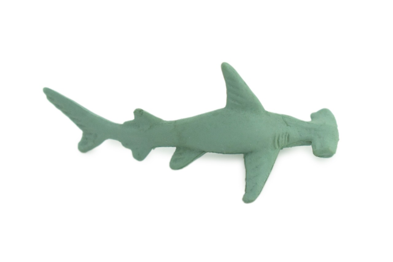 Toy Green Hammerhead Shark, Realistic, Model, Toys, Gift, 3 Inches CWG51 B197