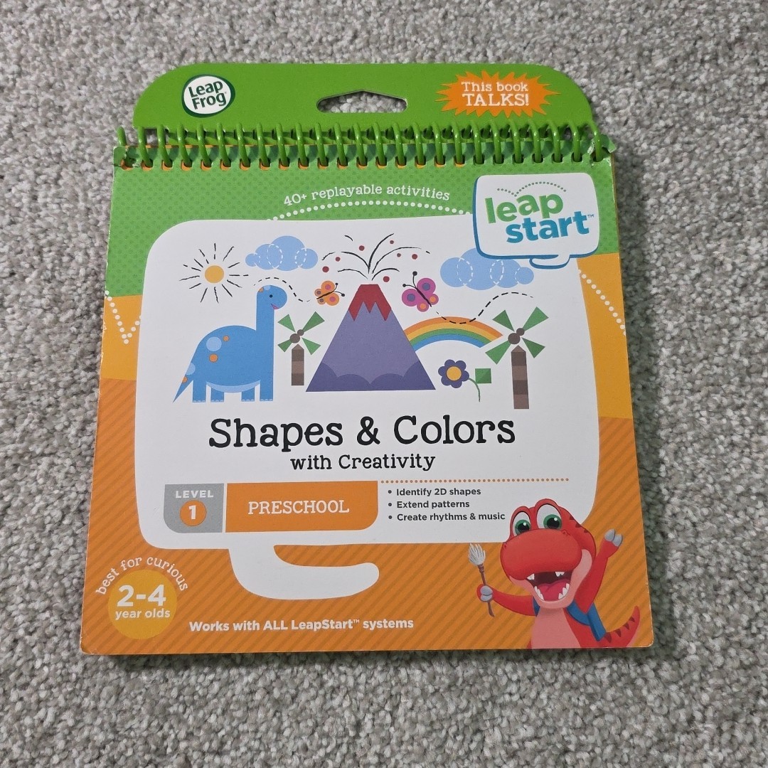 LeapFrog LeapStart Shapes & Colors With Creativity Book Preschool Level 1