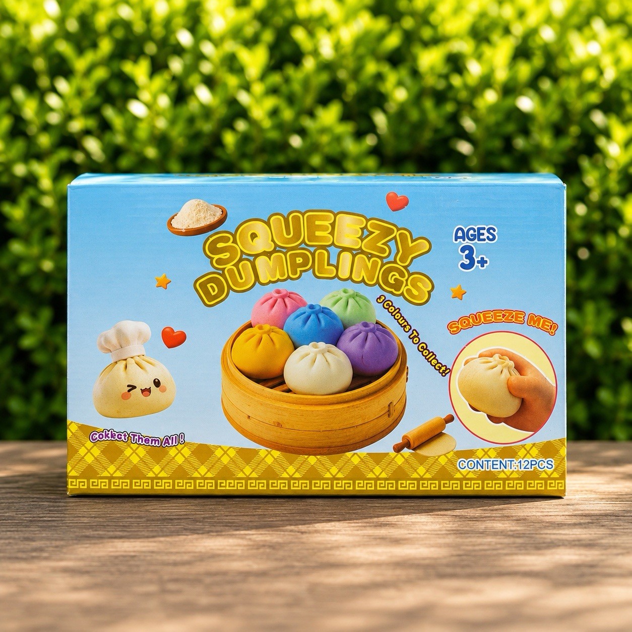 Squishy Bun Mystery NEW Dumplings assorted box (CASE of 12PC)🔥🔥SALE 🔥🔥