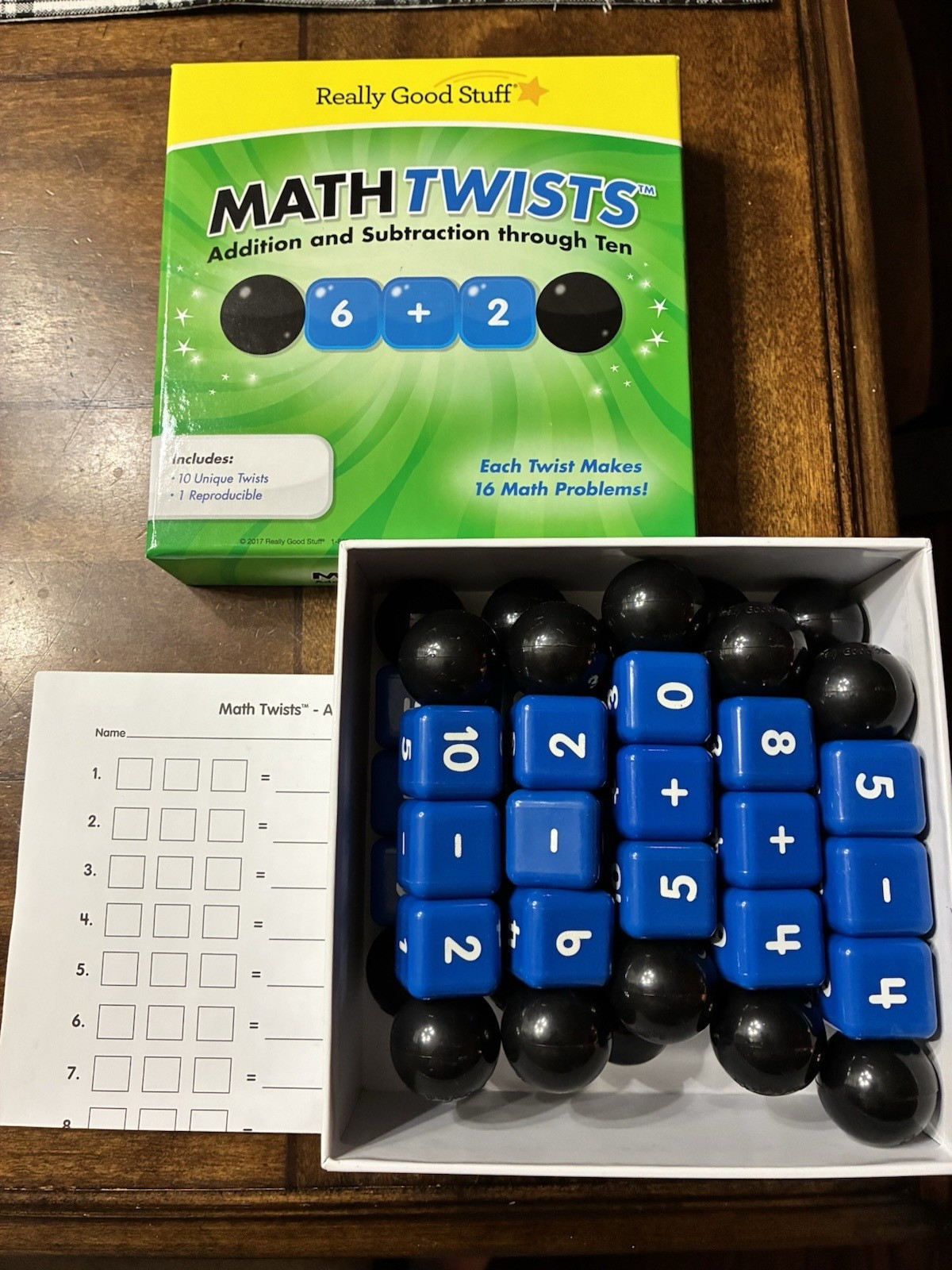 Really Good Stuff Math Twists-Addition and Subtraction Through Ten