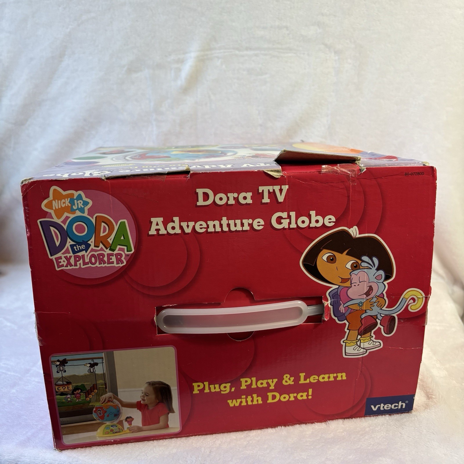 2007 VTech Dora The Explorer TV Adventure Globe Plug N Play Game NEW In Open Box