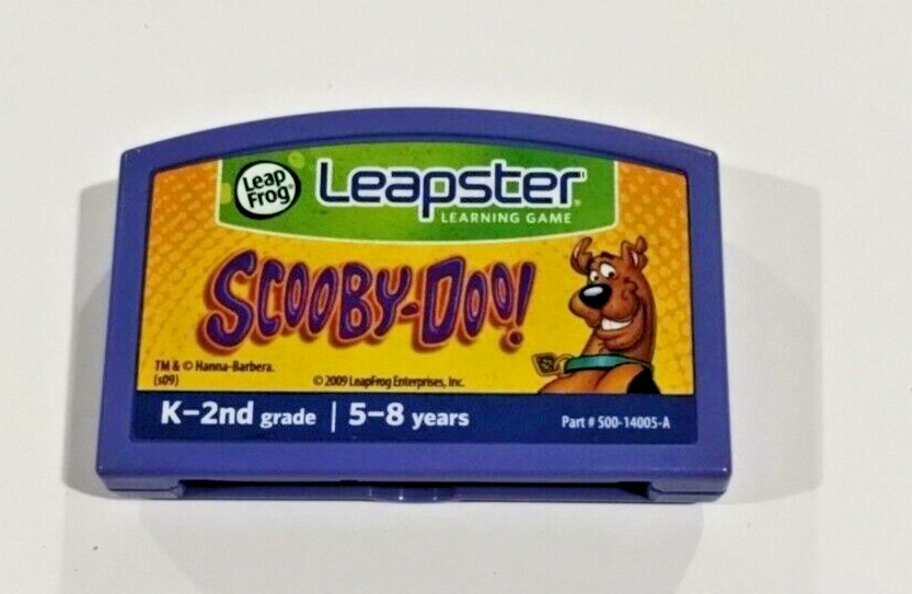 Leap Frog Leapster Scooby Doo Game Cartridge Only Prek-2nd Age 5-8