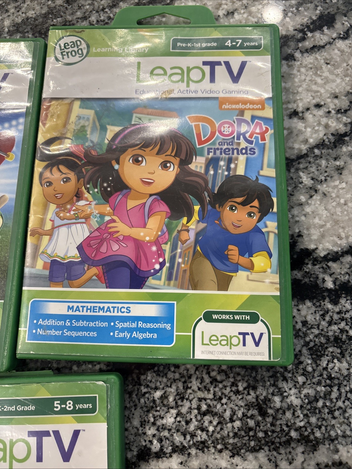 Leap Frog LeapTV Educational Video Gaming Console w/ Camera 6 Games Remotes