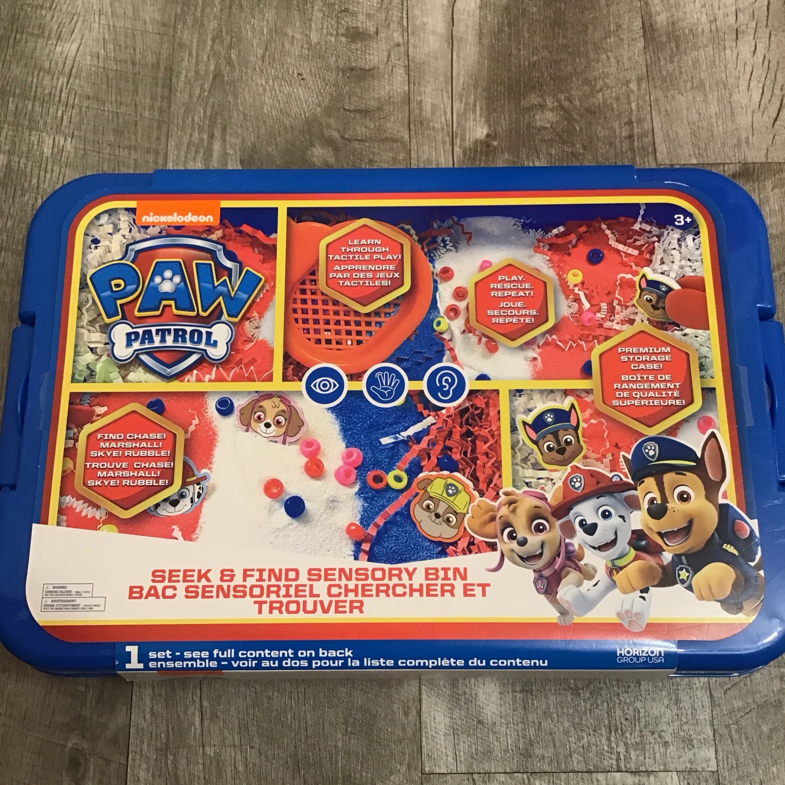 Spin Master Nickelodeon Paw Patrol Seek & Find Sensory Bin Brand New Sealed