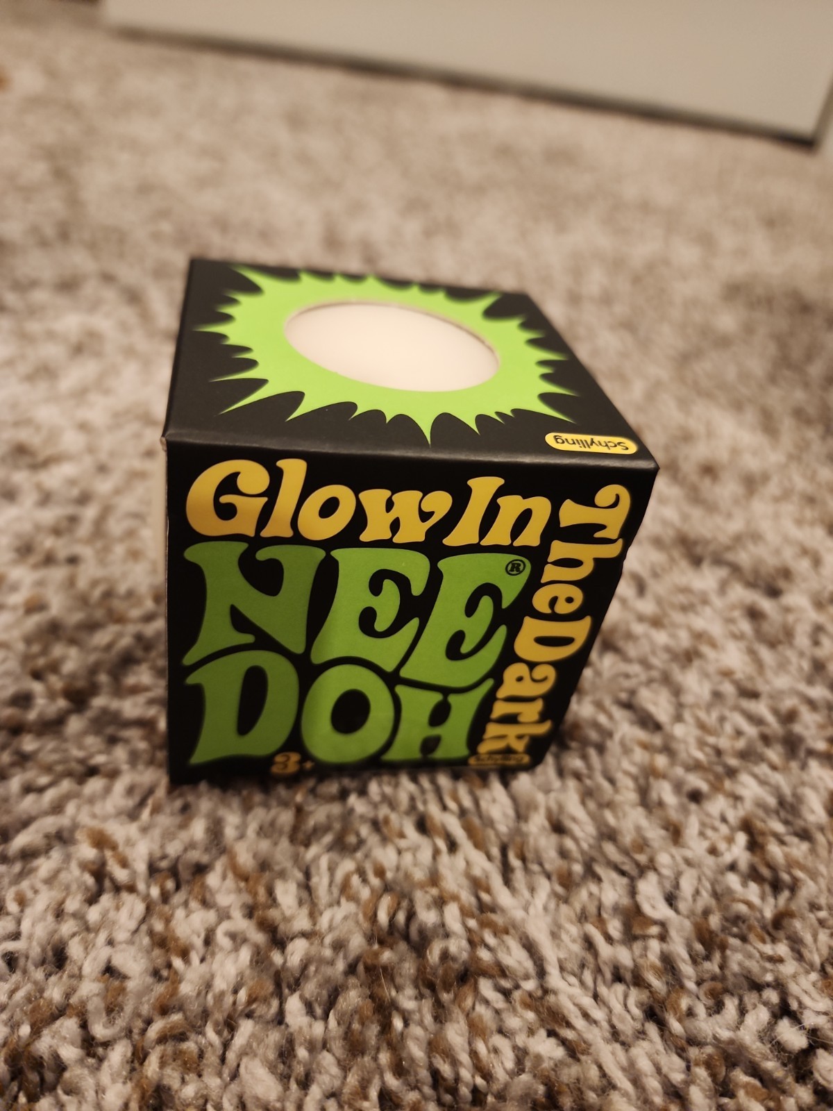 RARE 2017 Needoh Glow in The Dark Glob Original White- Brand New- AUTHENTIC!