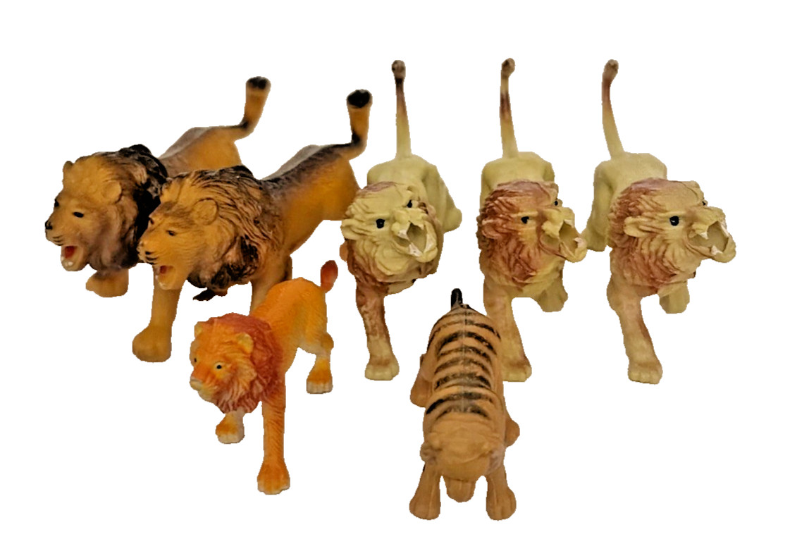 Safari Animals Toys Plastic Vintage Collectibles Lot of 27 Many Sizes 1990s READ