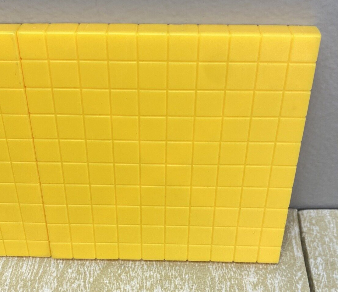 Base 10 Blocks Starter Kits 100, 10’s & 1’s Multi-Color Math Plastic Blocks