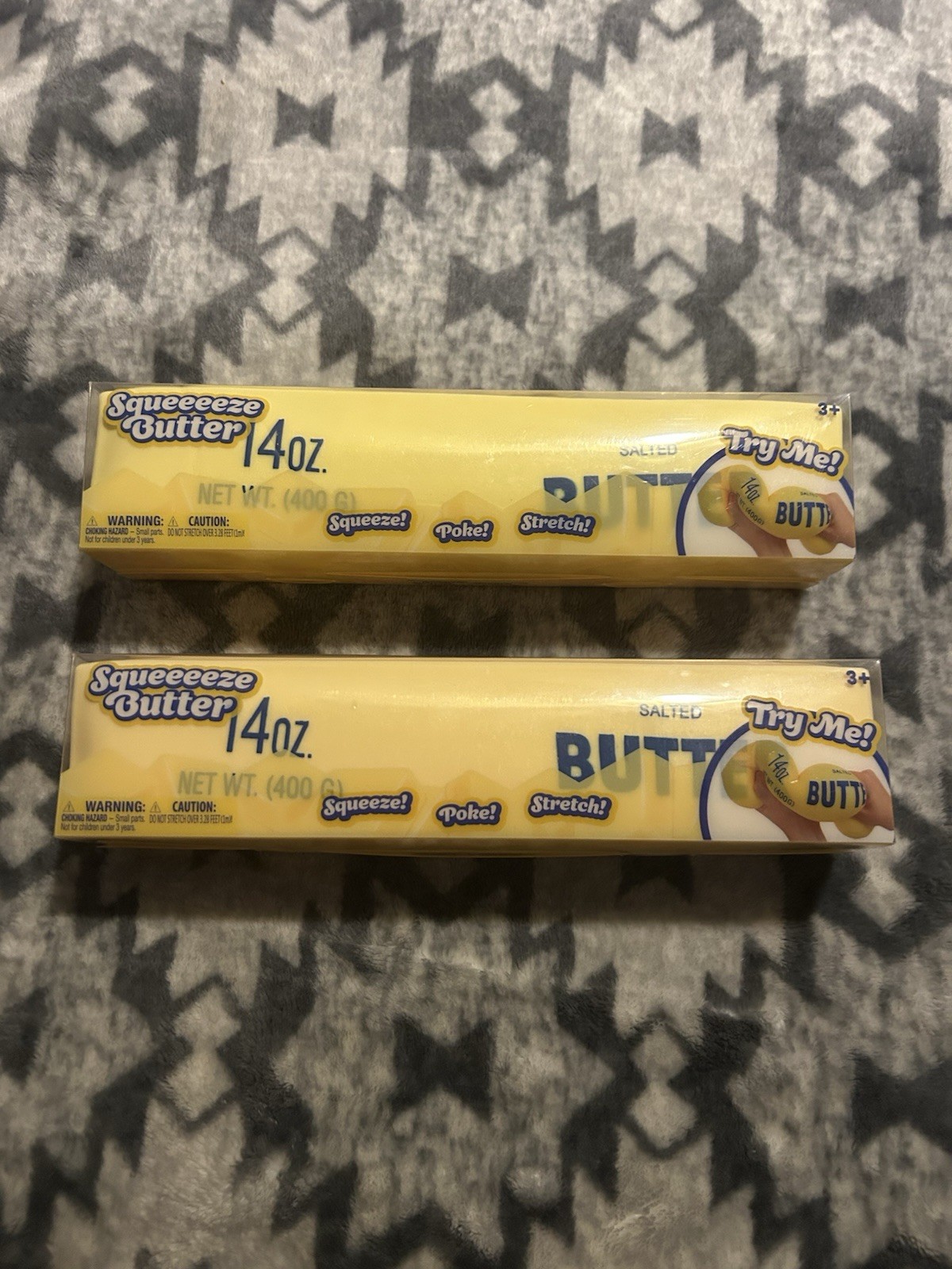 (Lot Of 2) VIRAL Stick of Butter JUMBO SQUISHY 10” AUTHENTIC Squeezy SEALED NEW