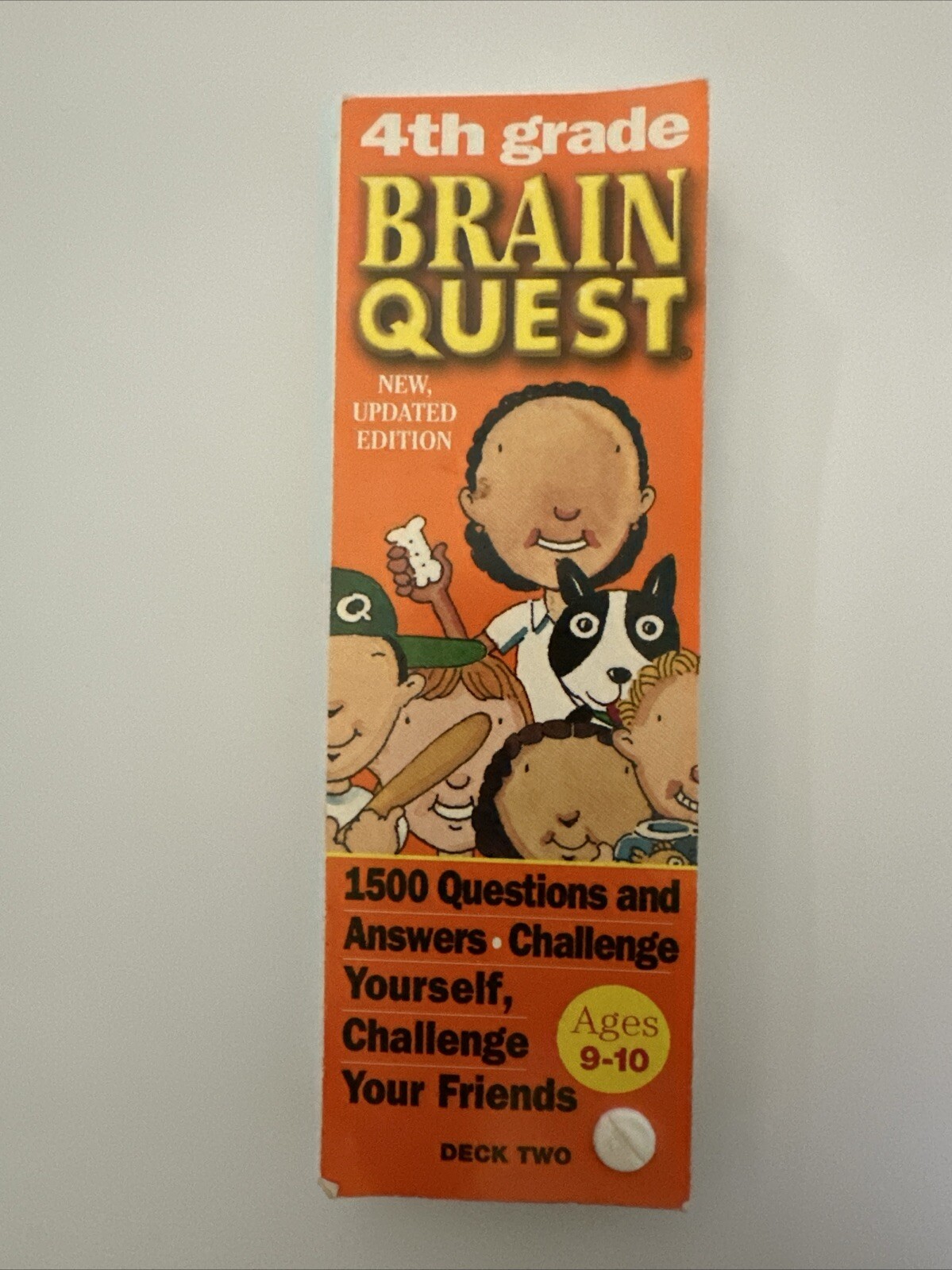 BRAIN QUEST 4th Grade , Deck Two ,Age 9-10 Q & A Game , Good Cond, 1500 Qs