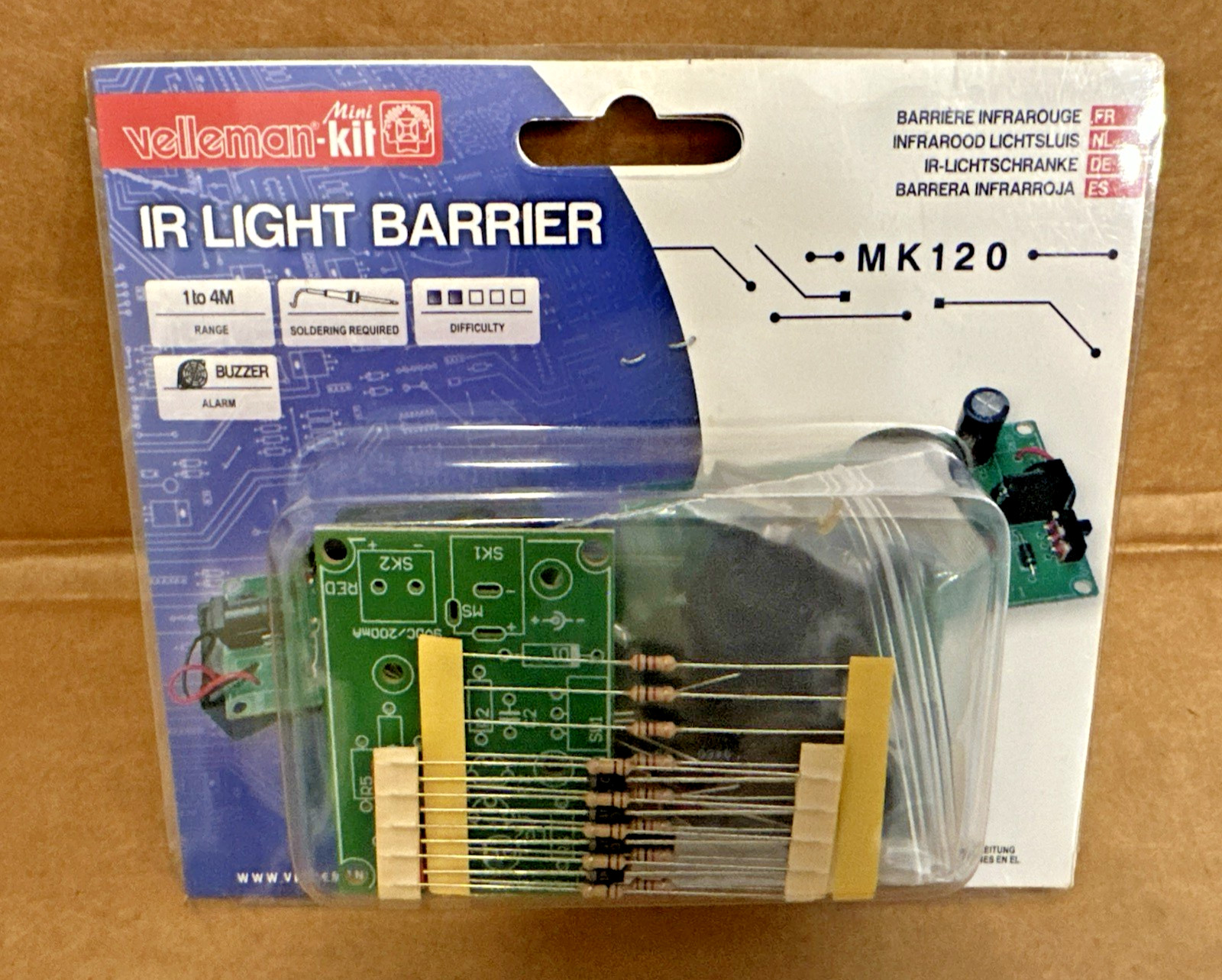 Velleman Kit IR Light Barrier (IR Light Barrier MK120) NEW Free Shipping