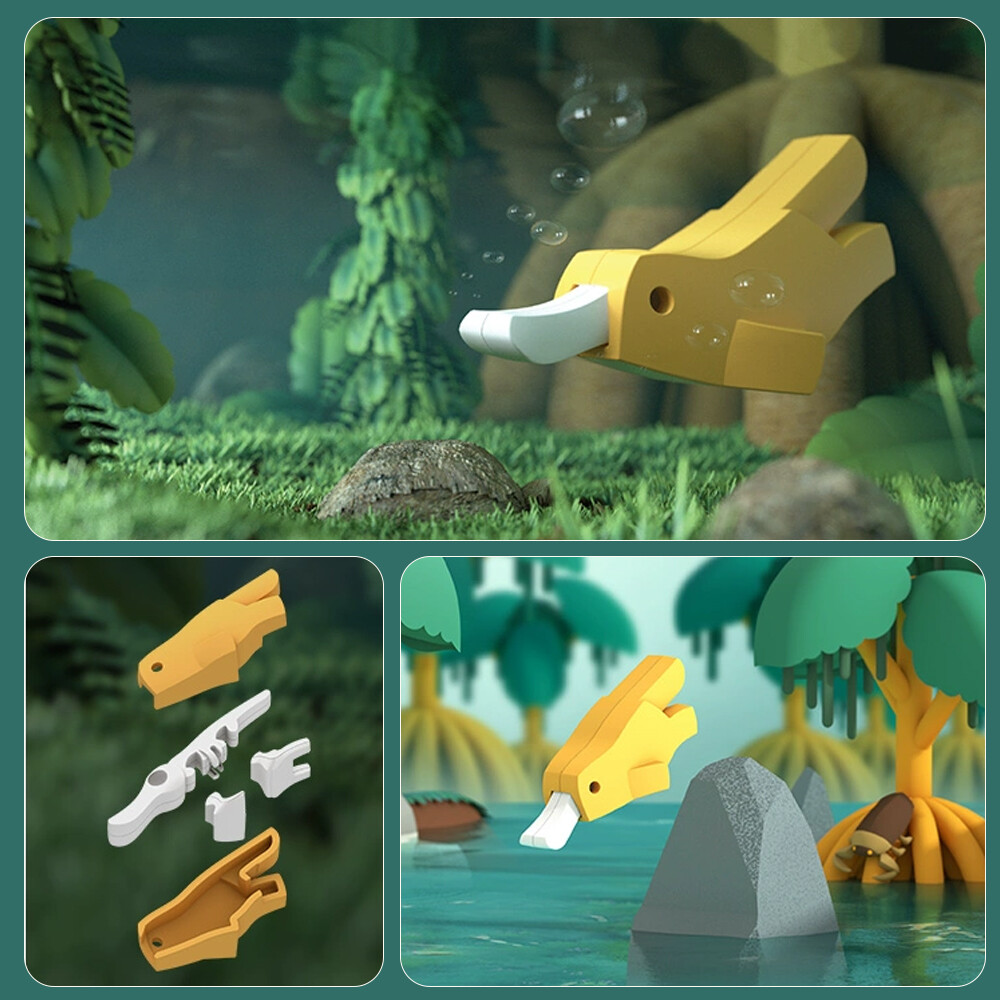 HALFTOYS 3D Forest Wildlife Assembly Toy Intellective Building Blocks ABS
