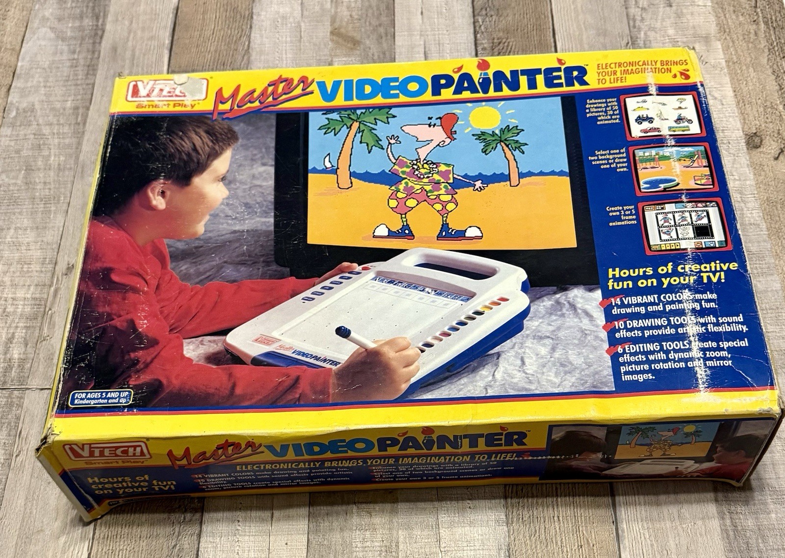 Vintage VTech Master Video Painter In Box Stylus Cord Manual Very Nice