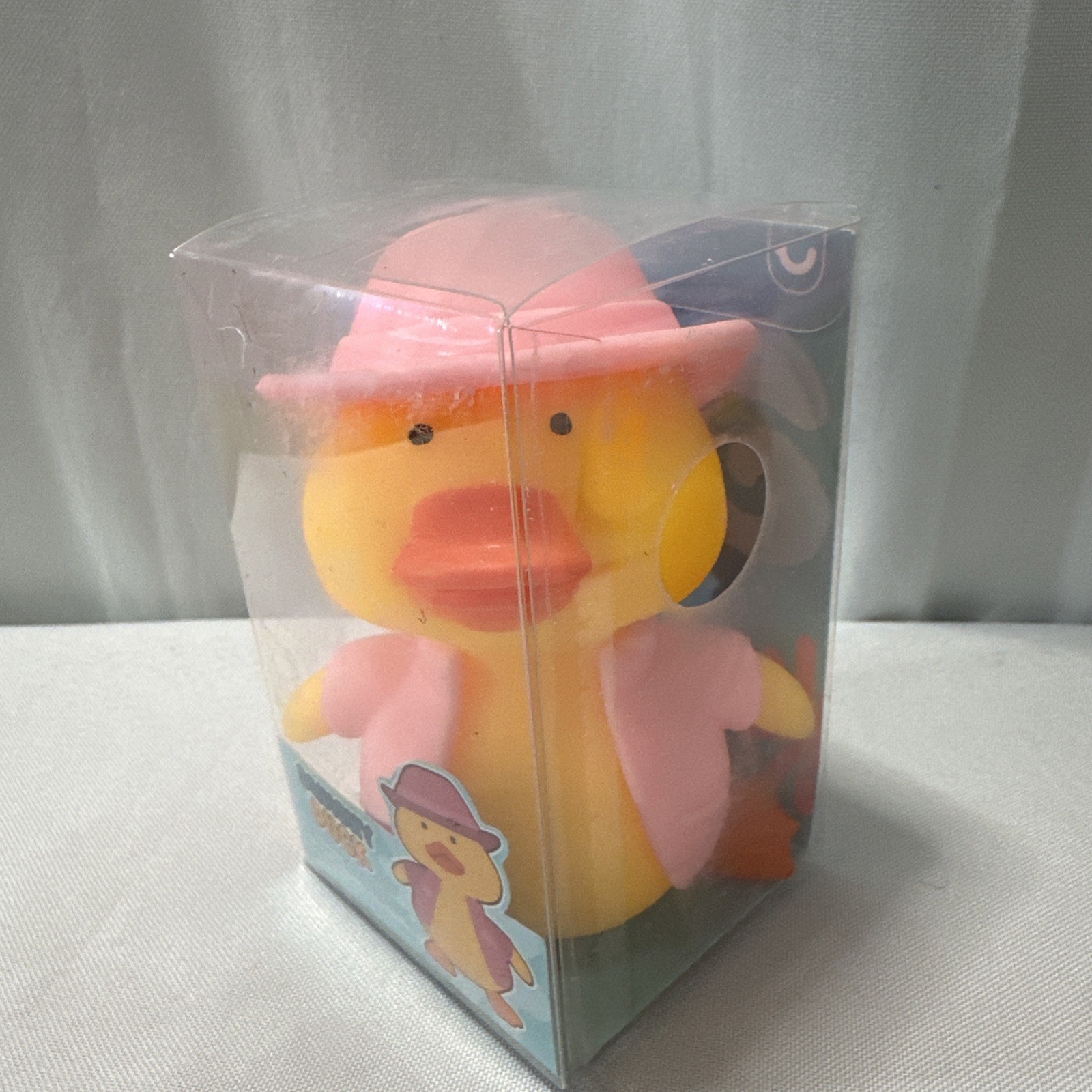 Set of 3 Squishy Duck Sensory Toys Pink -Blue Purple Hat and Jacket Vital TikTok