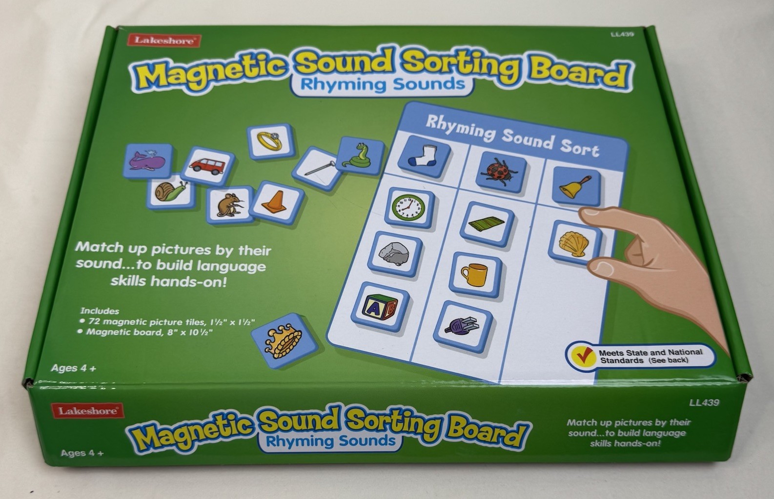 Lakeshore Magnetic Sound Sorting Board Rhyming Sounds LL439 Ages 4-7