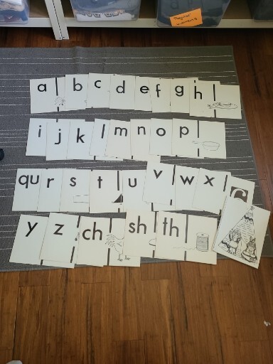 Vtg 1968 Sound-Symbol Cards For Programmed Reading, 29 Cards, 11 X 8.5 In, Great