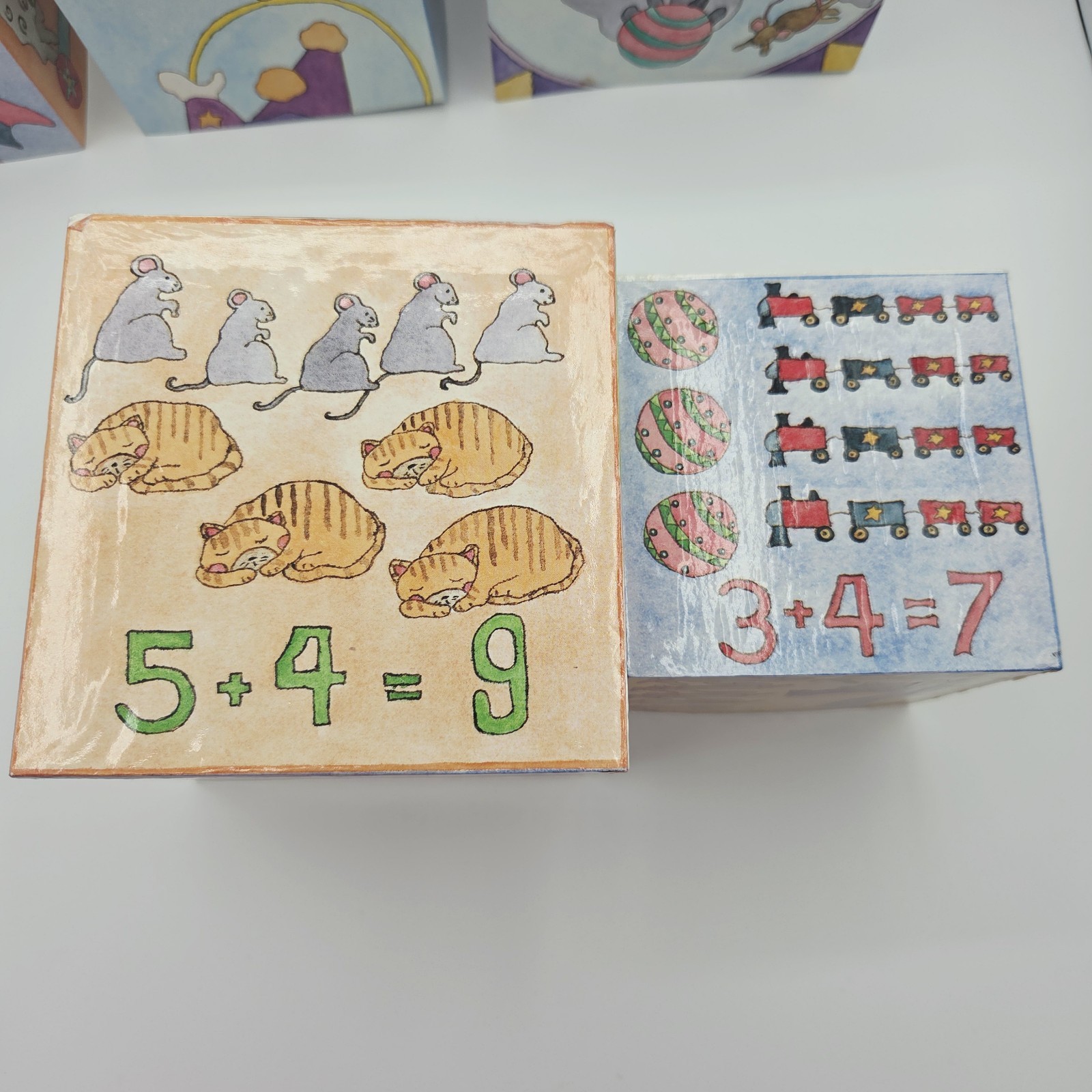 Vintage 1987 Lillian Vernon Nesting Blocks Complete Set Stacking Alphabet Number