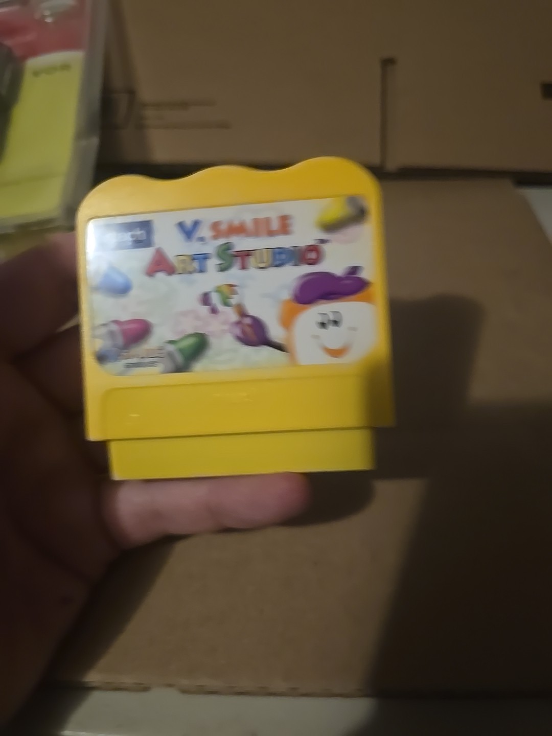 VTech V.Smile Art Studio Game Cartridge Modern Plastic Orange Pattern Mint Ship