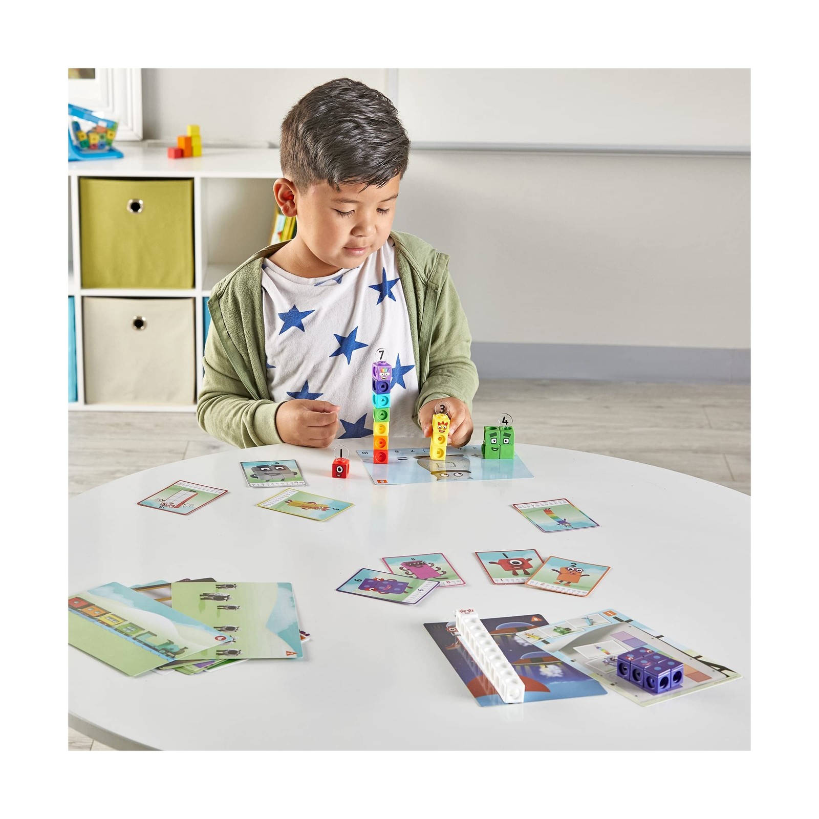 hand2mind MathLink Cubes Numberblocks 1-10 Activity Set, 30 Pre… FAST USA SHIP
