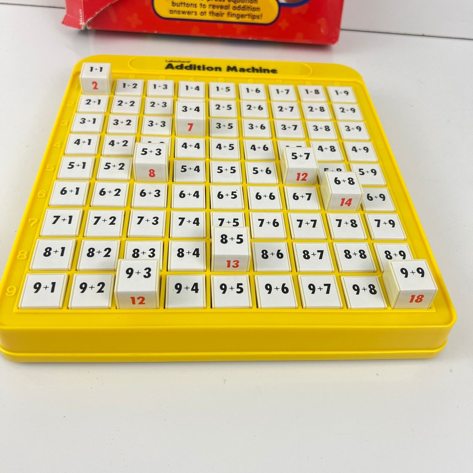 Lakeshore Addition Machine Math Practice Homeschool Early Learning Pop Up Button