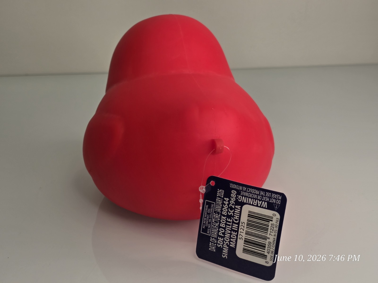 Sunny Days Jumbo Red Squishy Duck Stress Toy New Sealed