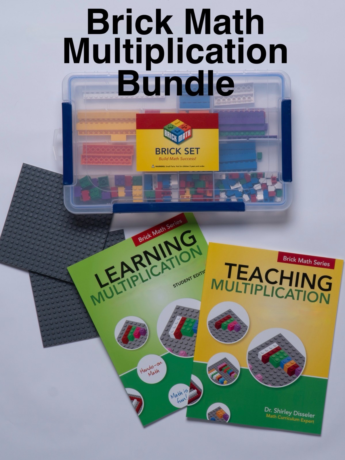 Brick Math Multiplication Bundle: Teach Multiplication using plastic bricks.