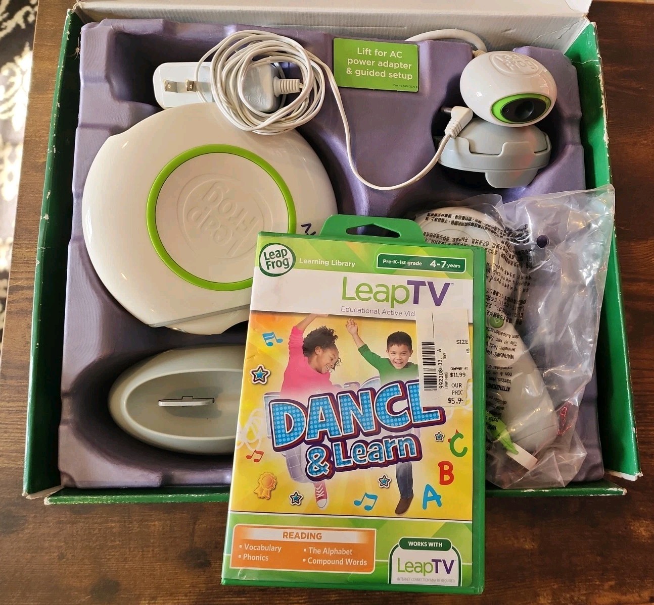 Leap Frog Leap TV Educational Video Gaming System LeapTV Dance & Learn