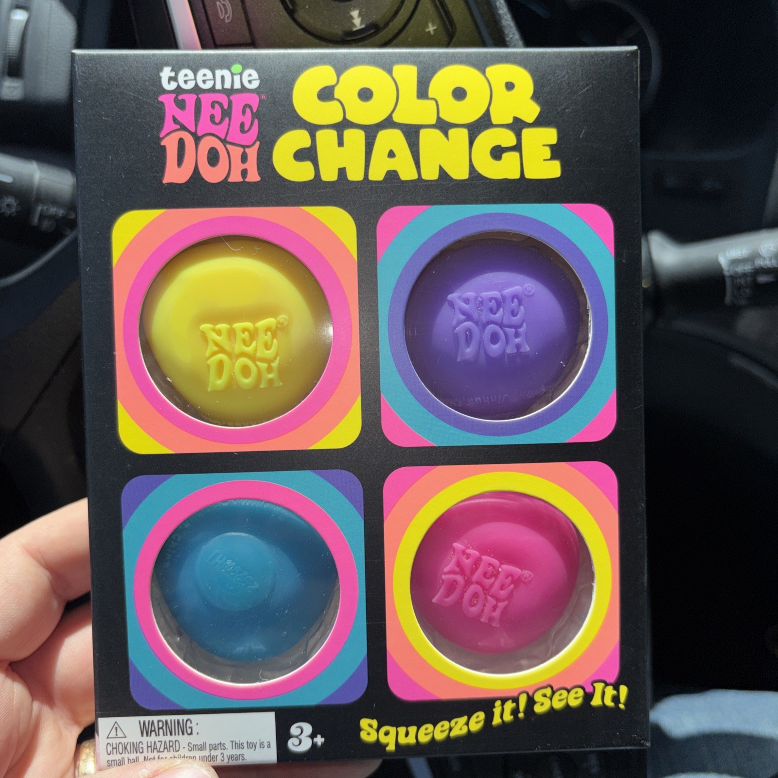 Nee Doh Teenie Color Change 4 Pack NIB Hard To Find Tic Tok Viral