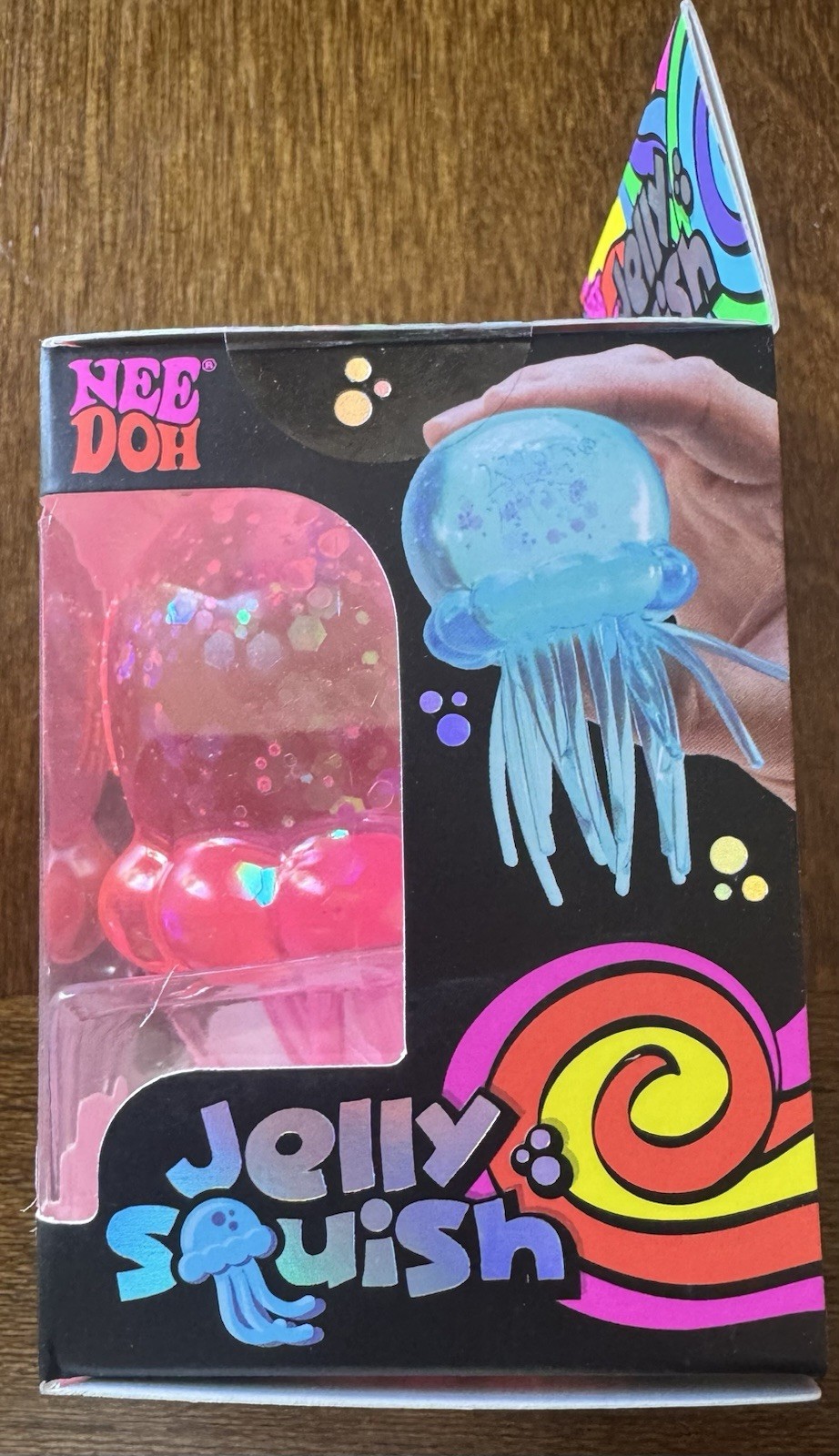 NeeDoh Jelly Squish Super Solid Squish Squeeze Toy Pink 3+ 25330NAB