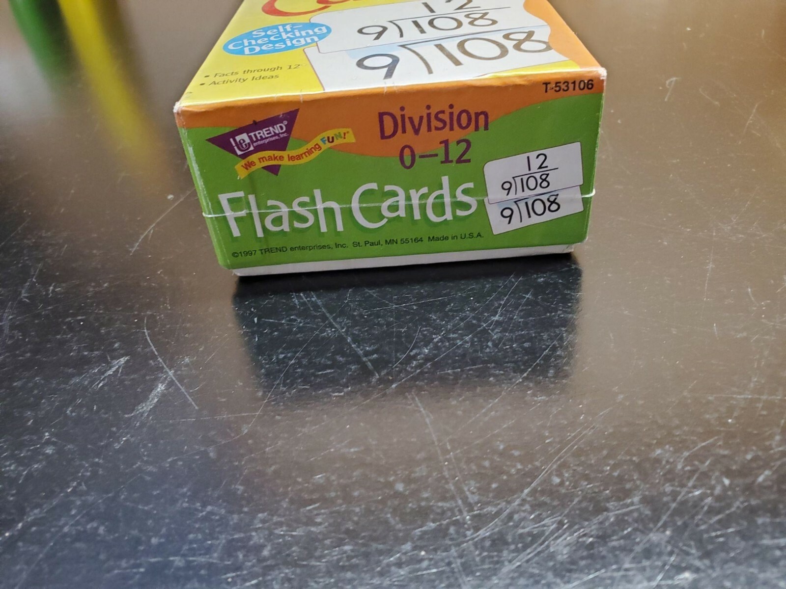 Trend Enterprises Division 0-12 Flash Cards – Ages 9 & Up – NEW